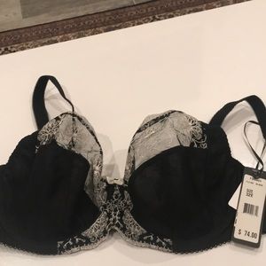 Bra by Fantasie Size 32E black with lace